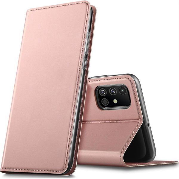 Custodia Del Telefono Cellulare Samsung Galaxy A71 Libro Custodia Protettiva Cover Slim Flip Cover Case-image