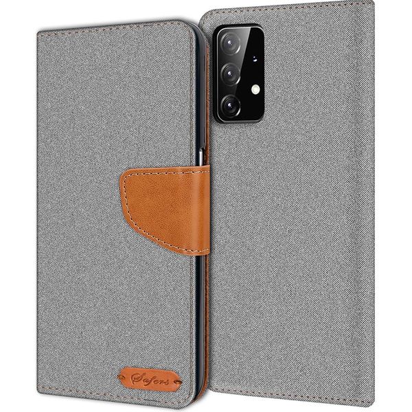Custodia Del Telefono Cellulare Samsung Galaxy A72 Case Portafoglio Flip Case Custodia Protettiva Cover Tessuto Cover-image