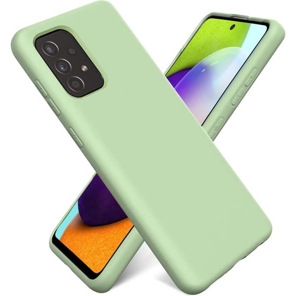 Custodia Per Samsung Galaxy A55 5G Custodia Protettiva Del Telefono Cellulare In Silicone Gel, Verde-image