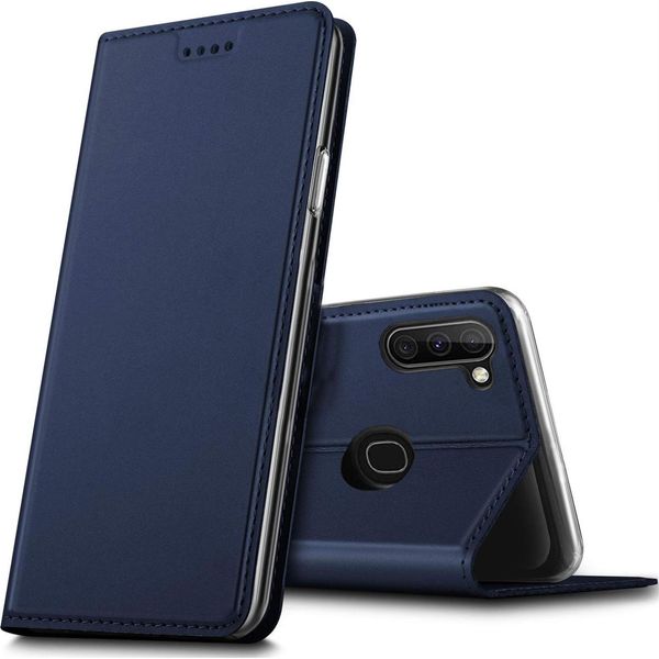 Custodia Del Telefono Cellulare Samsung Galaxy M11 Libro Custodia Protettiva Cover Slim Flip Cover Case-image
