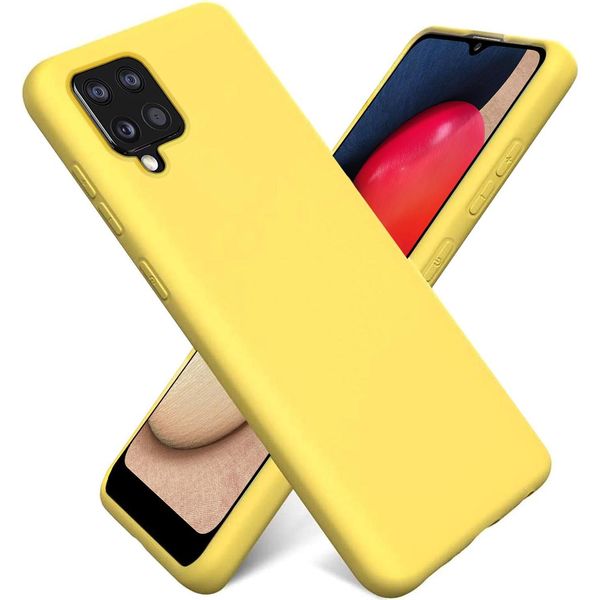 Custodia Samsung Galaxy A12 / M12 Protezione Del Telefono Cellulare Copertura In Silicone Gel Custodia Del Telefono Cellulare, Giallo-image
