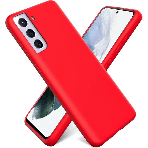 Custodia Samsung Galaxy S21 Plus Protezione Del Telefono Cellulare Copertura In Silicone Gel Custodia Del Telefono Cellulare, Rosso-image