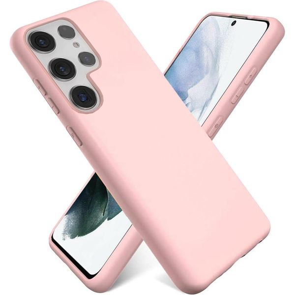 Custodia Per Samsung Galaxy S23 Ultra Cover Protettiva Del Telefono Cellulare Custodia In Gel Di Silicone Custodia Del Telefono Cellulare, Rosa-image