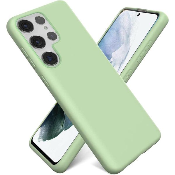 Custodia Per Samsung Galaxy S23 Ultra Telefono Cellulare Copertura Protettiva Custodia In Gel Di Silicone Custodia Del Telefono Cellulare, Verde-image