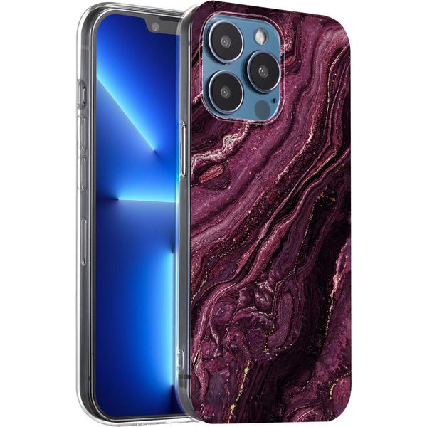 Custodia Per Apple Iphone 13 Pro Max Copertura Protettiva Motivo Marmo Custodia Per Telefono Cellulare Silicone Slim Cover-image