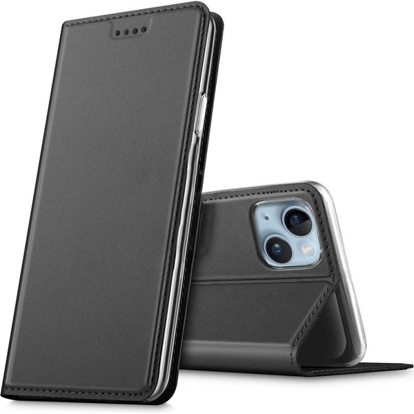 Custodia Del Telefono Cellulare Apple Iphone 15 Plus Book Case Custodia Protettiva Slim Flip Cover Case-image