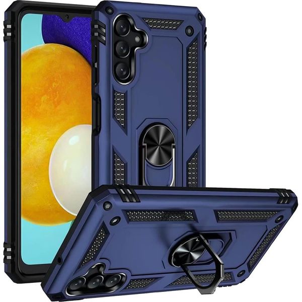 Custodia Per Telefono Cellulare Armor Shield Per Samsung Galaxy A14 5G Custodia Ultra Ibrida Custodia Per Telefono Cellulare, Blu-image