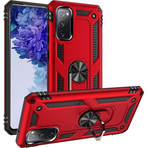 Custodia Per Telefono Cellulare Armor Shield Per Samsung Galaxy S20 Fe Cover Custodia Ultra Ibrida Per Telefono Cellulare, Rosso-image