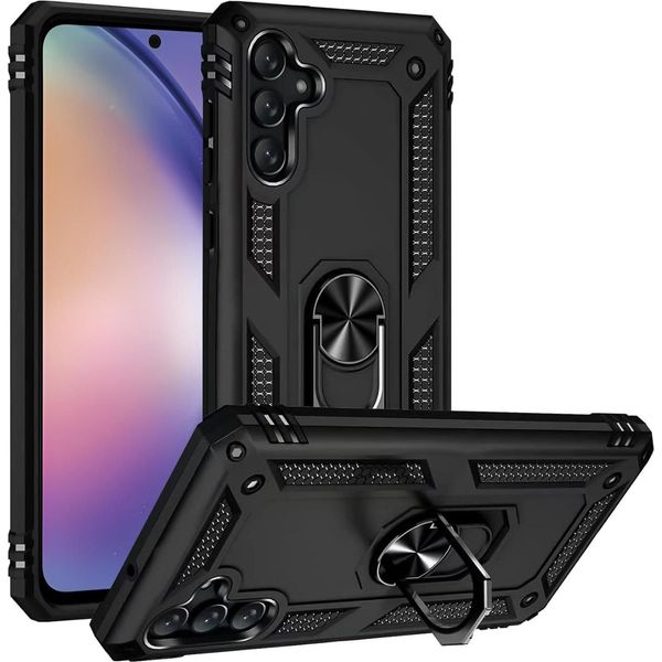 Custodia Per Telefono Cellulare Armor Shield Per Samsung Galaxy A34 5G Cover Custodia Per Telefono Cellulare Ultra Ibrida, Nero-image