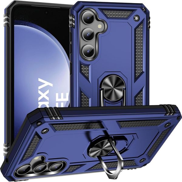 Custodia Per Cellulare Armor Shield Per Samsung Galaxy S23 Fe Cover Custodia Ultra Ibrida Per Cellulare, Blu-image