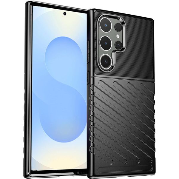 Custodia Per Telefono Cellulare Per Samsung Galaxy S24 Ultra Cover Thunder Case Tpu Antiscivolo Protettivo-image