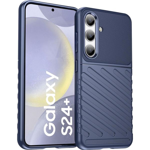 Custodia Del Telefono Cellulare Per Samsung Galaxy S24 Plus Copertura Thunder Case Tpu Antiscivolo Protettivo-image