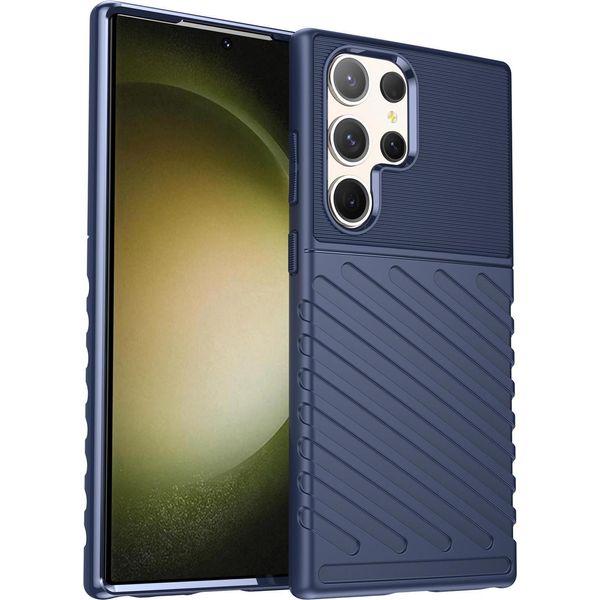 Custodia Per Telefono Cellulare Per Samsung Galaxy S23 Ultra Cover Thunder Case Tpu Antiscivolo Protettivo-image