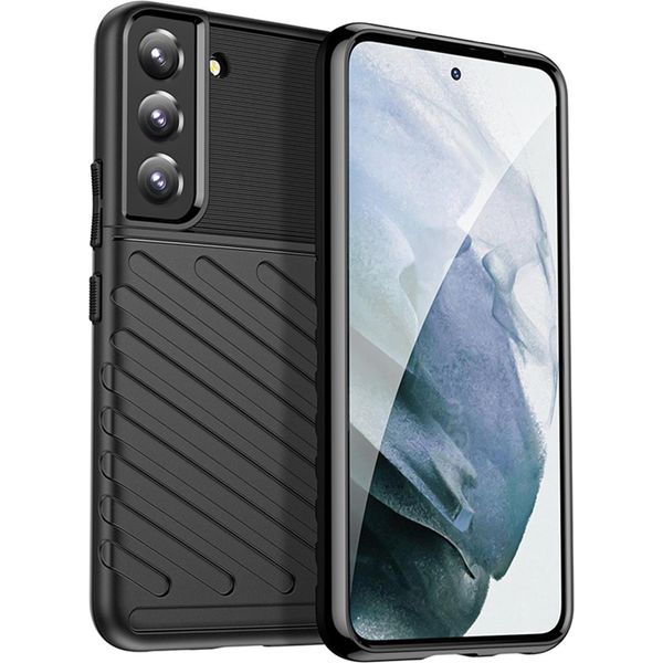 Custodia Del Telefono Cellulare Per Samsung Galaxy S21 Copertura Thunder Case Tpu Antiscivolo Protettivo-image