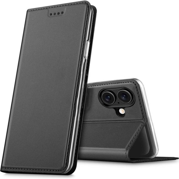 Custodia Del Telefono Cellulare Apple Iphone 16 Book Case Custodia Protettiva Slim Flip Cover Case-image
