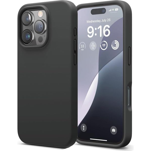 Custodia Per Apple Iphone 16 Pro Custodia Del Telefono Cellulare Custodia Di Protezione Del Telefono Cellulare Copertura In Silicone Custodia Del Telefono Cellulare, Nero-image