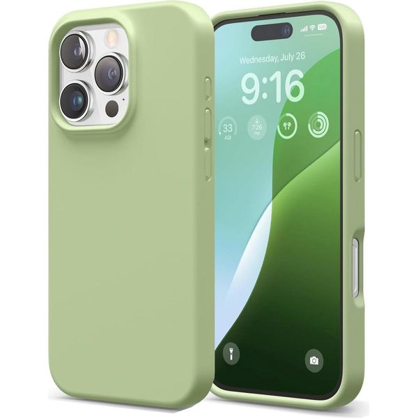 Custodia Per Apple Iphone 16 Pro Max Custodia Del Telefono Cellulare Custodia Di Protezione Del Telefono Cellulare Copertura In Silicone Custodia Del Telefono Cellulare, Verde-image