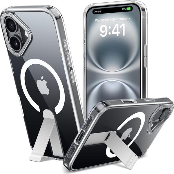 Custodia Kickstand Per Iphone 16 Custodia Protettiva Con Supporto Compatibile Per Magsafe-image