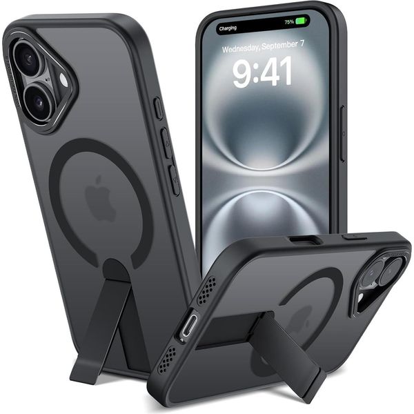 Custodia Kickstand Per Iphone 16 Custodia Protettiva Con Supporto Compatibile Per Magsafe-image