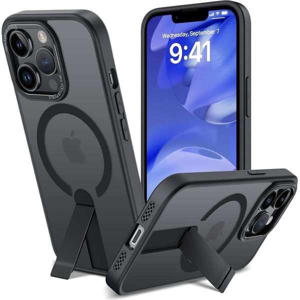 Custodia Kickstand Per Iphone 13 Pro Custodia Protettiva Con Supporto Compatibile Per Magsafe-image