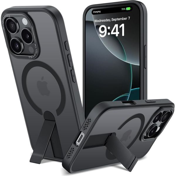 Custodia Kickstand Per Iphone 16 Pro Max Custodia Protettiva Con Supporto Compatibile Per Magsafe-image