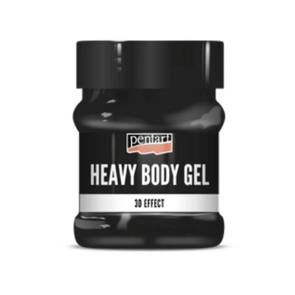 Pentart Gel Corpo Pesante, Lucido, 230 Ml, Nero-image