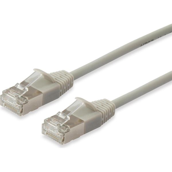 Equip 606113 Equip Cavo Patch Cat6A F/Ftp 2Xrj45 0,50M Beige Slim Lszh-image