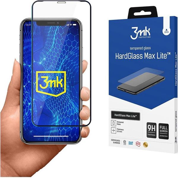Apple Iphone X - 3Mk Hardglass Max Lite Nero-image