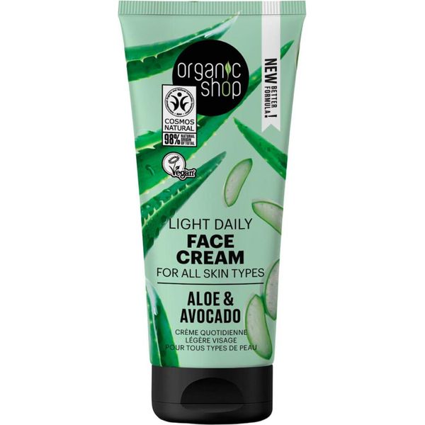Organic Shop Aloe Crema Facial Diaria Todo Tipo De Pieles 50Ml-image