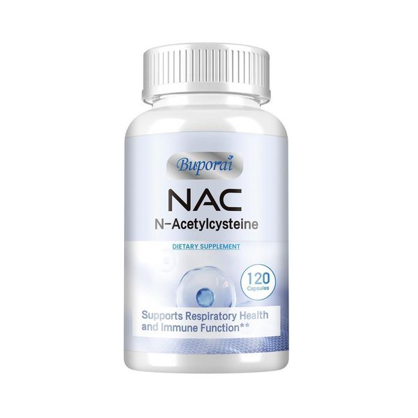 Nac N-Acetilcisteina 500 Mg (120 Capsule) Integratore Alimentare, Fegato, Reni, Polmoni, Vie Respiratorie-image