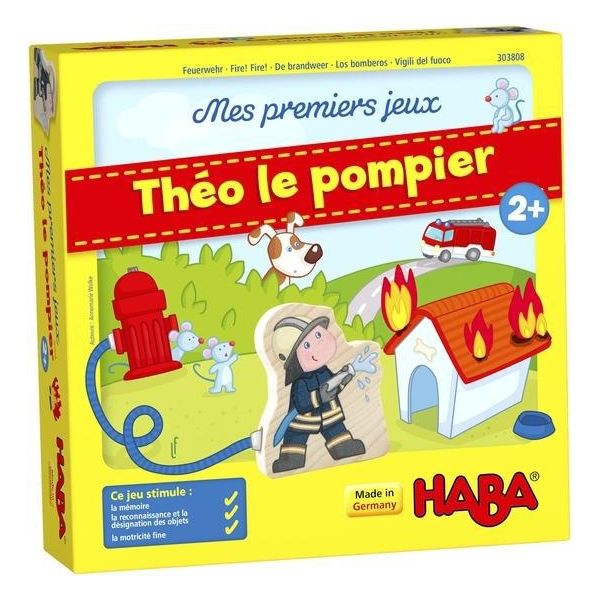 Gioco Per Bambini Haba Vigili Del Fuoco - ThéO Il Pompiere - Gioco Di Apprendimento E Memoria-image