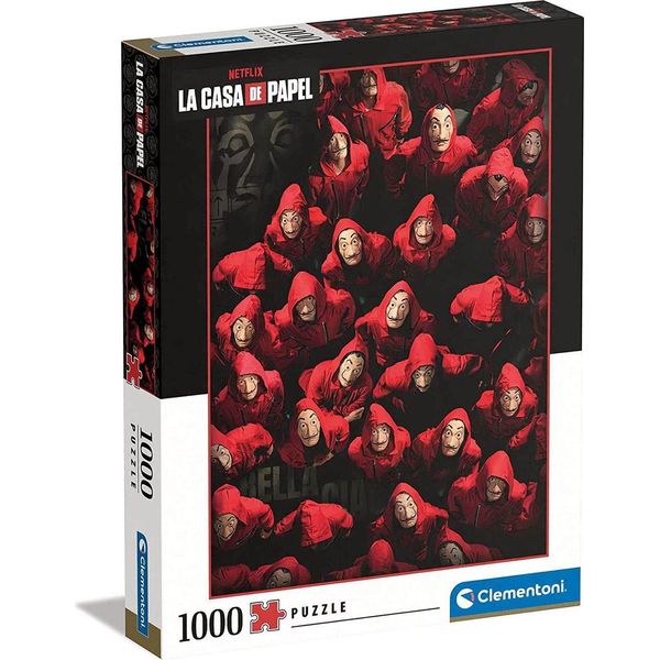 Clementoni 39654 - Puzzle Da 1000 Pezzi - Netflix - La Casa Di Carta-image