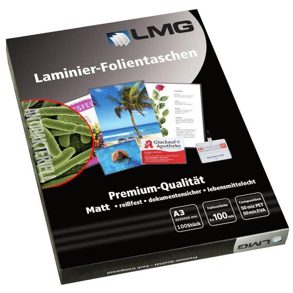 Lmg AB-A3-100M 100 Laminierfolien Matt FüR A3-image