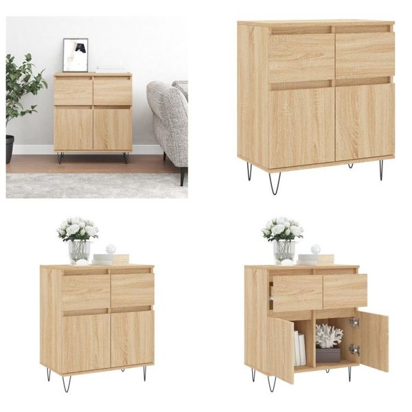Vidaxl Credenza Rovere Sonoma 60X35X70 Cm - Credenza - Credenze - Cassettiere - Madia-image