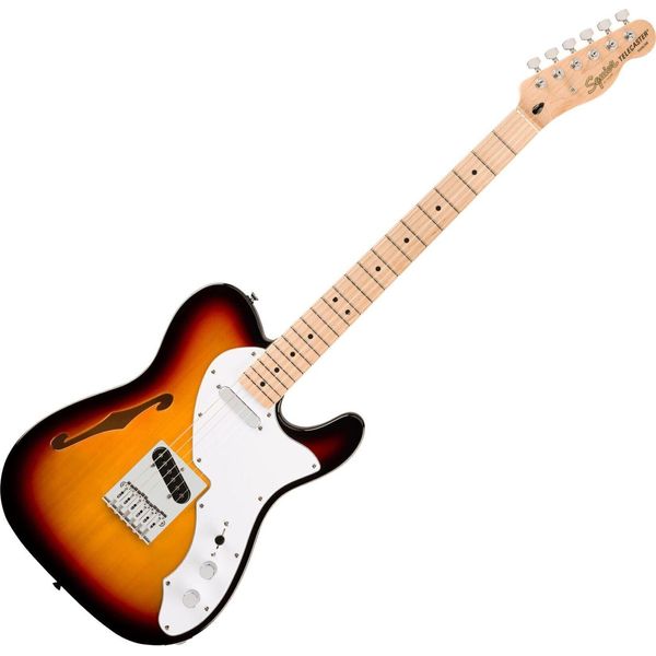 Fender Squier Affinity Series Telecaster Thinline Mn 3-Color Sunburst Elektrická Kytara-image