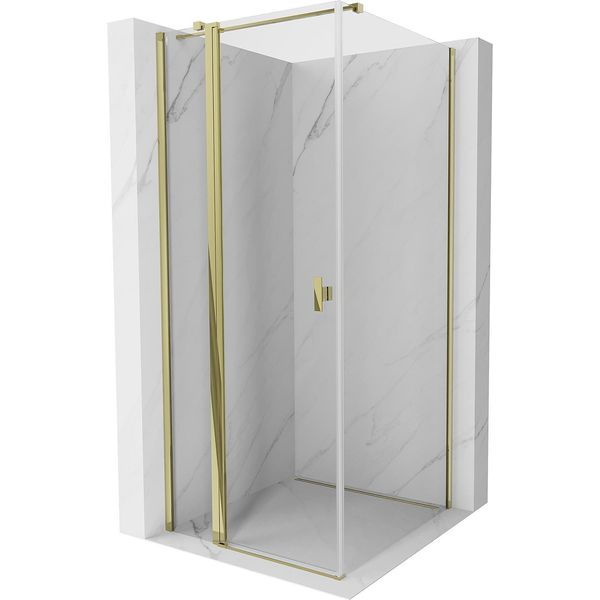 Mexen Mist T Cabina Doccia A Battente 95 X 95 Cm, Trasparente, Oro - 8A4T-095-095-50-00-image