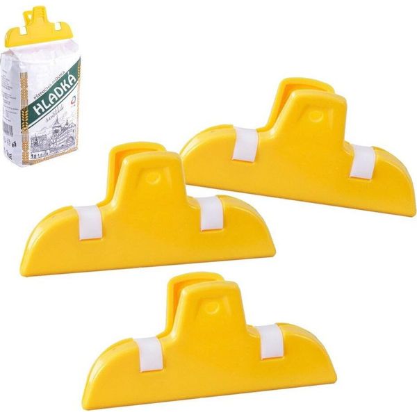 Orion Clip Per Sacchetti Clip Di Chiusura Clip Di Chiusura Per Alimenti 7 Cm 3 Pezzi-image