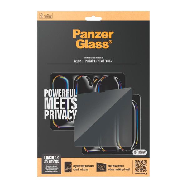 Panzerglass ® Privacy Screen Protector Ipad Air 13'' (2025-2024) | Ipad Pro 13'' (2025-2024) | Ultra-Wide Fit-image