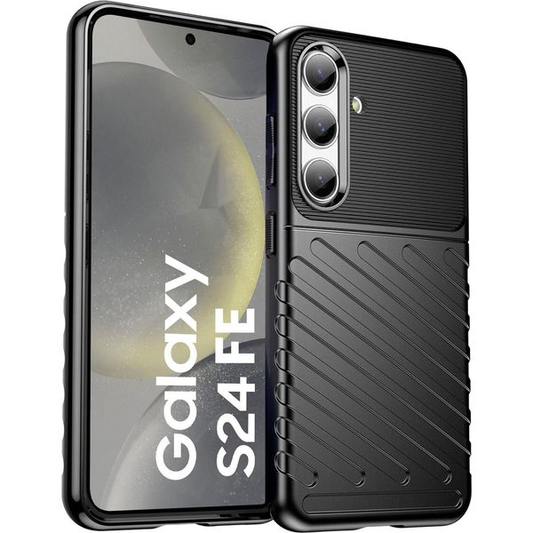 Custodia Per Telefono Cellulare Per Samsung Galaxy S24 Fe Cover Thunder Case Tpu Antiscivolo Protettivo-image