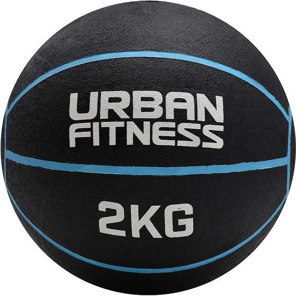 Palla Medica Urban Fitness Blu - Palla Da Allenamento Fitness Da 2 Kg-image