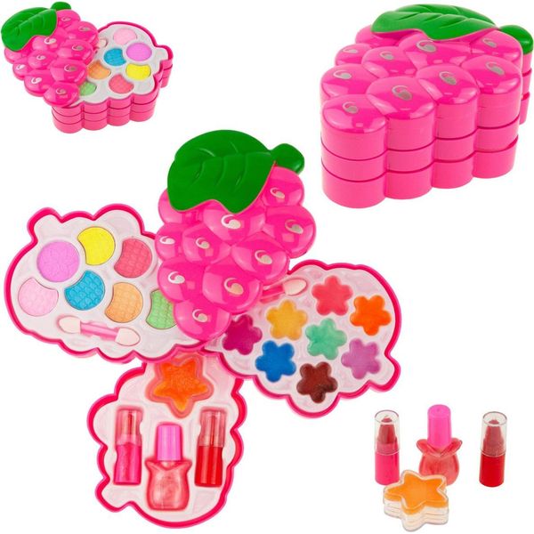 Viso Make-Up Kit Make-Up Ragazze Giocattolo Uva Set Cosmetici Facciali Make-Up Toy-image