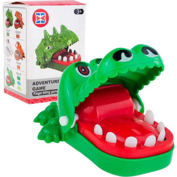 Mini Coccodrillo Con Un Dentista Dal Dente Cariato Gioca A Un Gioco Arcade-image