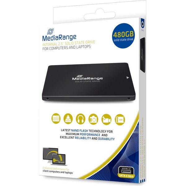 Mediarange MR1003 Internes Solid State Drive 2.5" 480 Gb Serial Ata Iii Tlc (MR1003)"-image