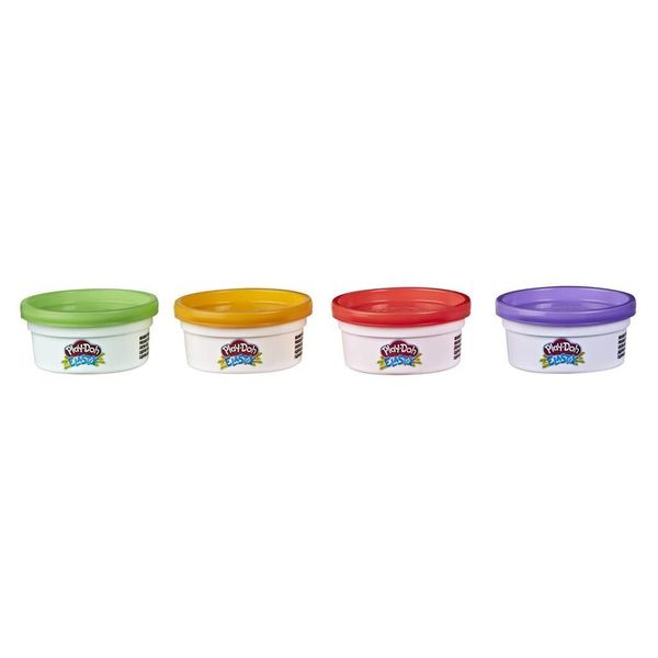 Play-Doh E69675L0 Play-Doh Knete Elastix Farbsortiert 4 Farben Je 56,0 G-image