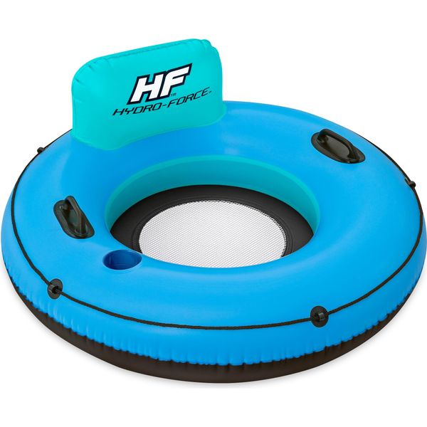 Bestway 43108 Hydro Force Whitecap Rider Blu 1,19M Ruota Da Nuoto Con Schienale-image