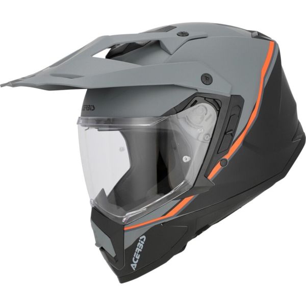 Casco Da Enduro Acerbis Assault Graphic, Nero Opaco/Arancio, M (57/58)-image