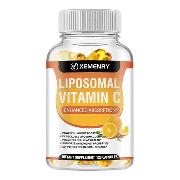 Vitamina C Liposomiale 2100 Mg (120 Capsule) Integratore Alimentare, Sistema Immunitario, Pelle-image