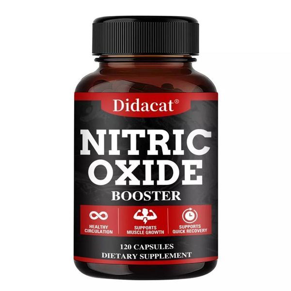 Booster Di Ossido Nitrico 1500 Mg (120 Capsule) Integratore Alimentare, Muscoli, Energia, Circolazione-image