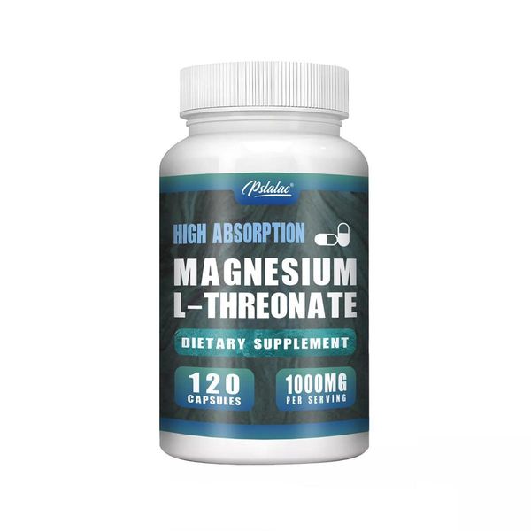 L-Magnesio Treonato 1000 Mg (120 Capsule) Integratore Alimentare, Stimolante Dell'attività Cerebrale, Memoria, Concentrazione, Funzione Cognitiva-image
