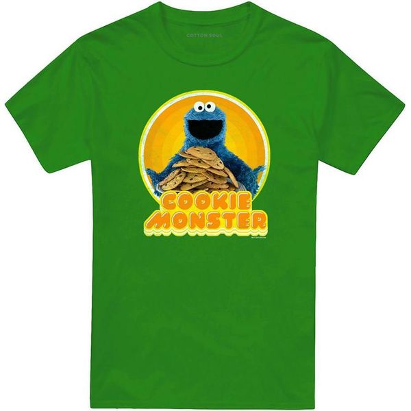 Sesame Street - Maglietta "Iron On"" Per Uomo/Donna Unisex TV20492 (Xxl) (Verde Irlanda)"-image